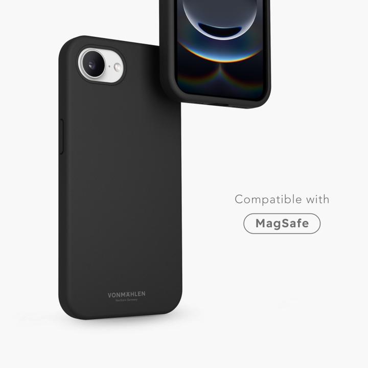 Image du produit Vonmählen Back Cover Soft Silicone iPhone 16e Black, Grundfarbe (Apple iPhone 16e)