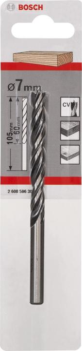 Produktbild Bosch Professional Zubehör Holzspiralbohrer Standard, 7 x 69 x 109 mm, d 7 mm (7 mm)