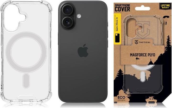 Actual product image Tactical MagForce Plyo Cover for Apple iPhone 16 Transparent (Apple iPhone 16)