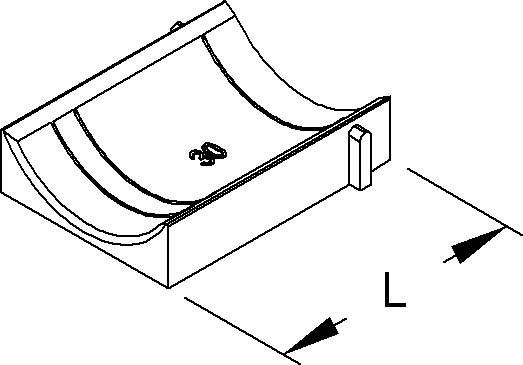Actual product image Niedax Counter trough