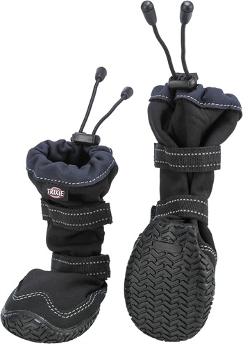 Productafbeelding Trixie Walker Active Lange beschermlaarzen, M, 2 st, zwart (M, Hondenschoenen)