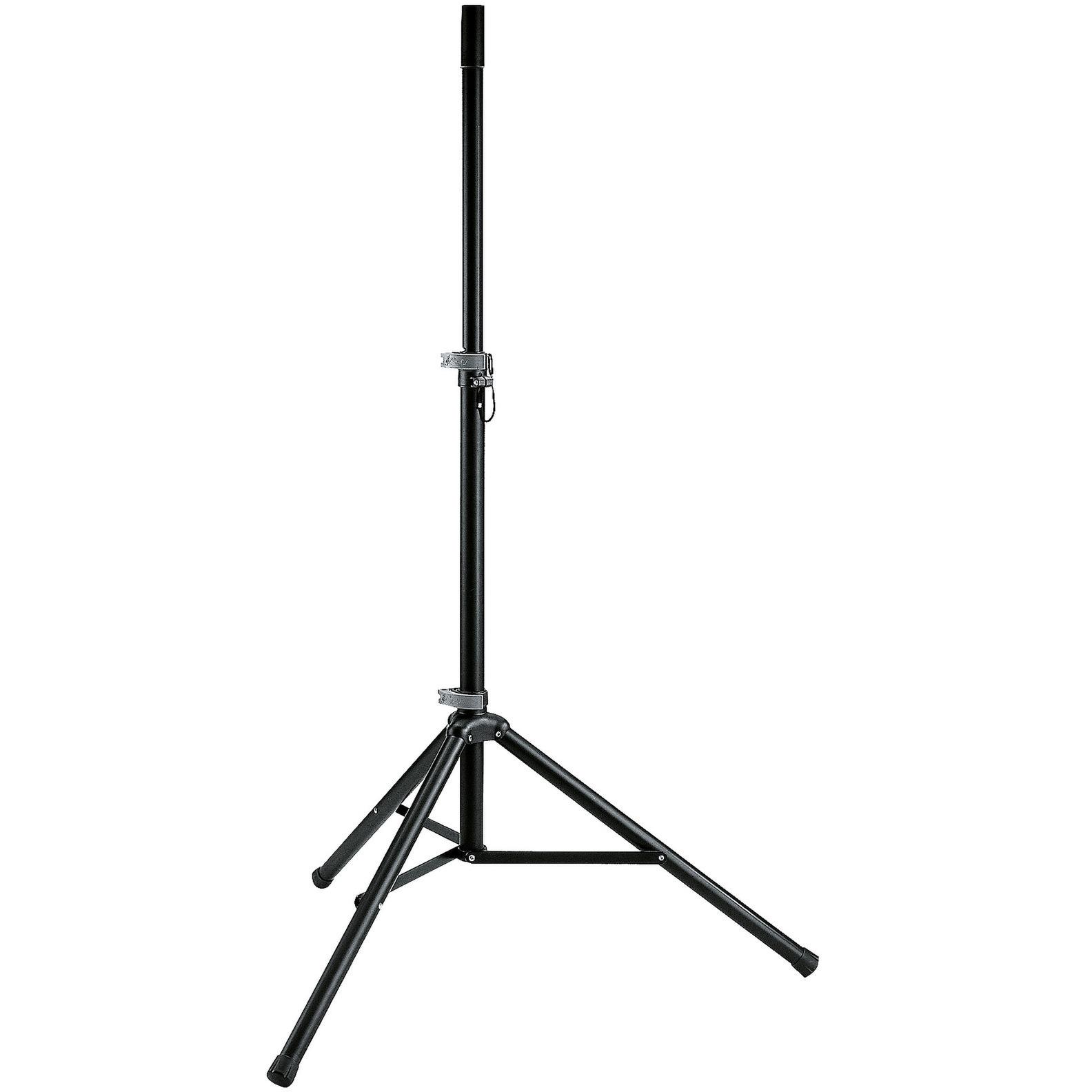 K&M 21450B Lautsprecherständer (1 Stk.), Lautsprecher Ständer + Wandmontage, Schwarz