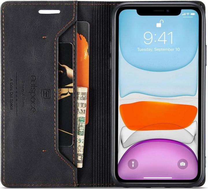 Produktbild Cover-Discount iPhone 11 Pro - Vintage Flip Case Hülle schwarz (Apple iPhone 11 Pro)