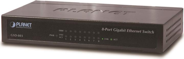 Produktbild Digitus 8 x 1000Base-T 16Gbps, 8K, 1Mbit PLANET / / Unmanaged