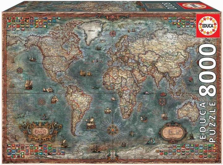 Actual product image Educa Historical world map (8000 pieces)