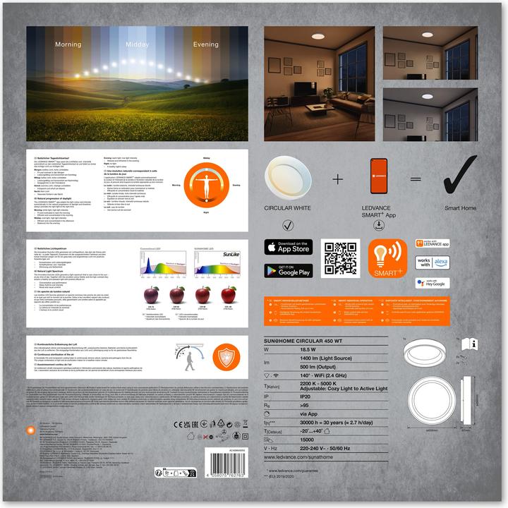 Image du produit Ledvance Sun@Home Circular (500 lm)