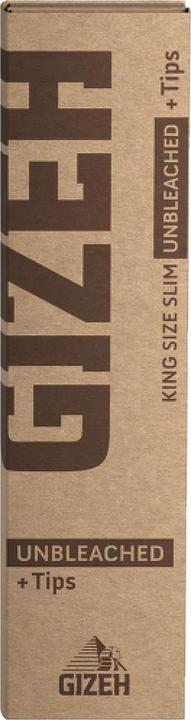 Gizeh Papers Unbleached King Size Slim + Tips