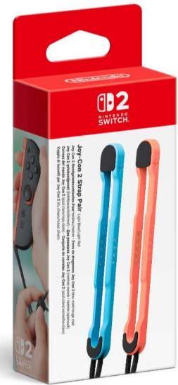 Image du produit Nintendo Paire de dragonnes Joy-Con 2 (bleu clair/rouge clair) (Switch 2)