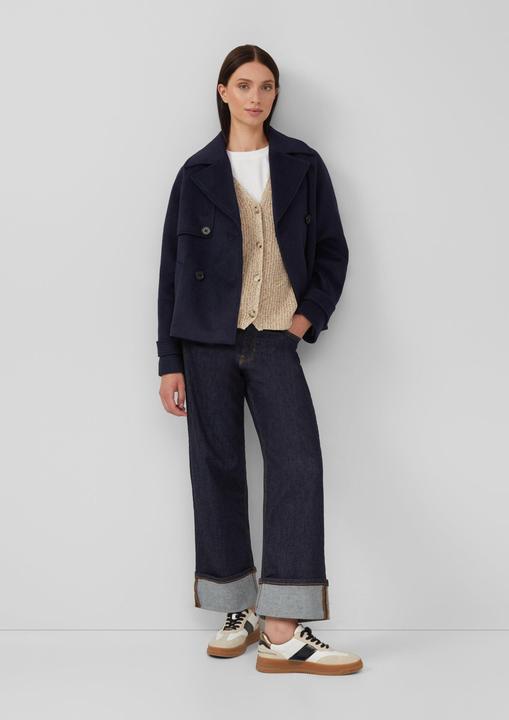 Produktbild s.Oliver Strickjacke Strickweste im Slim Fit mit Knopfleiste (44)