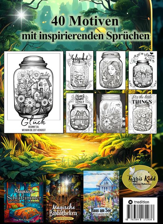 Kidd:Magische Welten im Glas Malbuch -