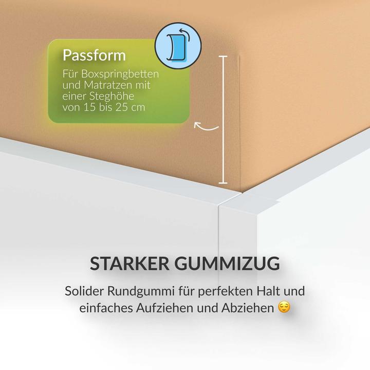 Produktbild Etérea Microfaser Jersey Spannbettlaken (100 x 200 cm, 90 x 200 cm)