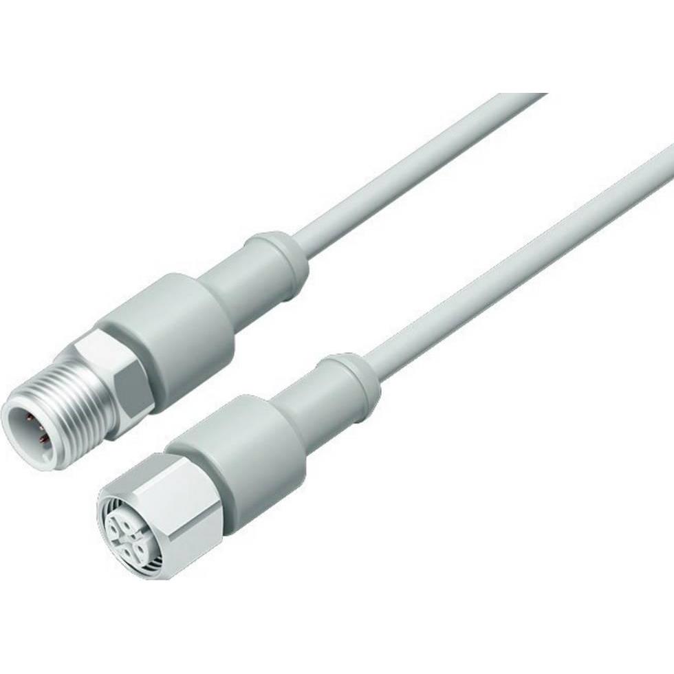 Schubiger Binder 77 3730 3729 40403-0500 Sensor-/Aktor-Anschlussleitung M12 1 St., Elektronikkabel + Stecker, Grau