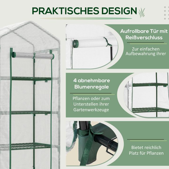 Produktbild Outsunny Foliengewächshaus mit Stahlrohre