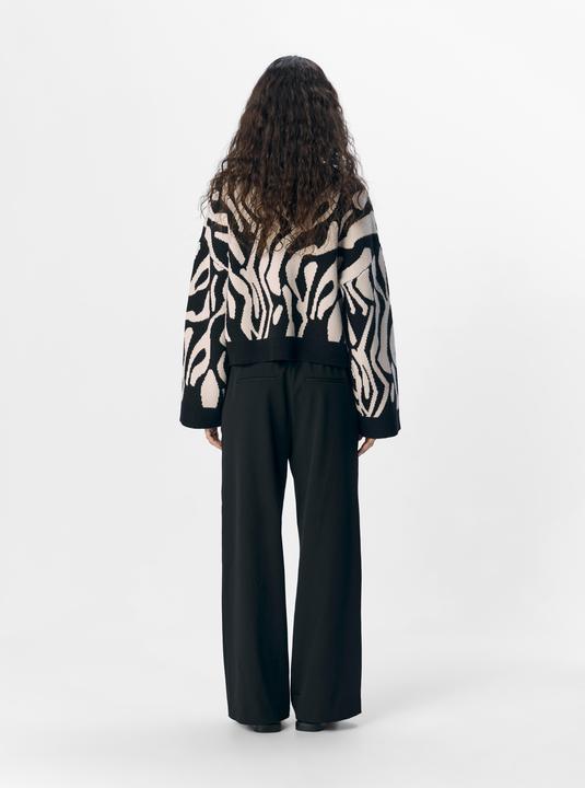 Produktbild Object Gemusterter Strickpullover (M)