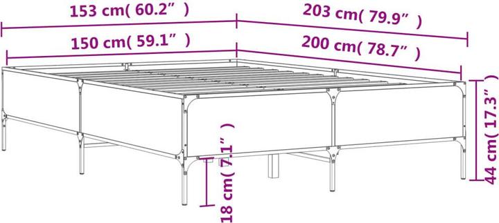 Image du produit vidaXL Bettgestell (150 x 200 cm)