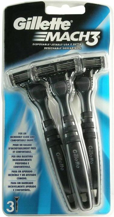 Produktbild Gillette Einwegrasierer Mach Set Rasierer 3 Stück