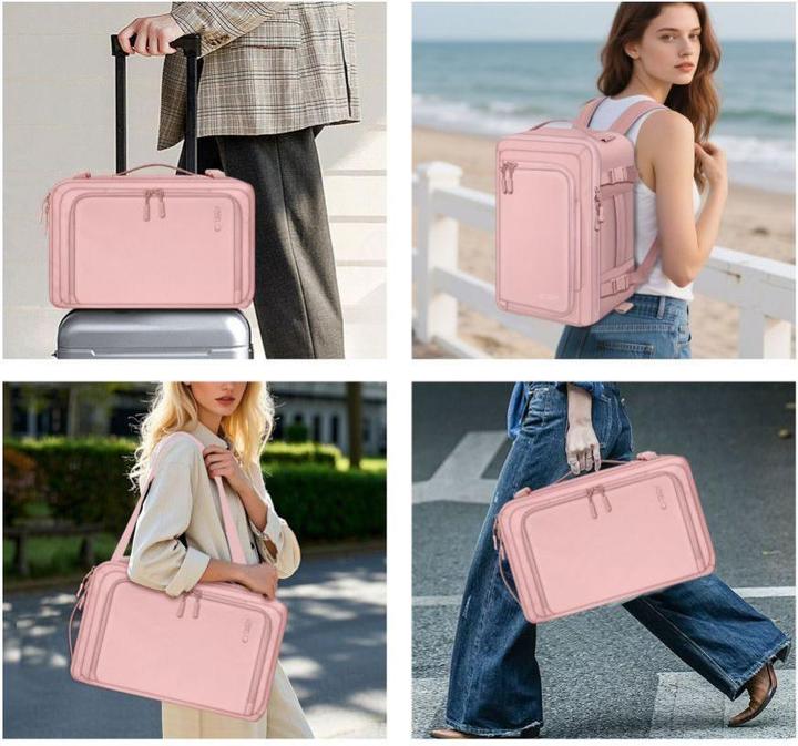 Actual product image Tech-Protect DEFENDER S50 RYANAIR & WIZZAIR TRAVEL LAPTOP CABIN BAG 20L 40x20x25 DUSTY ROSA (20 l)