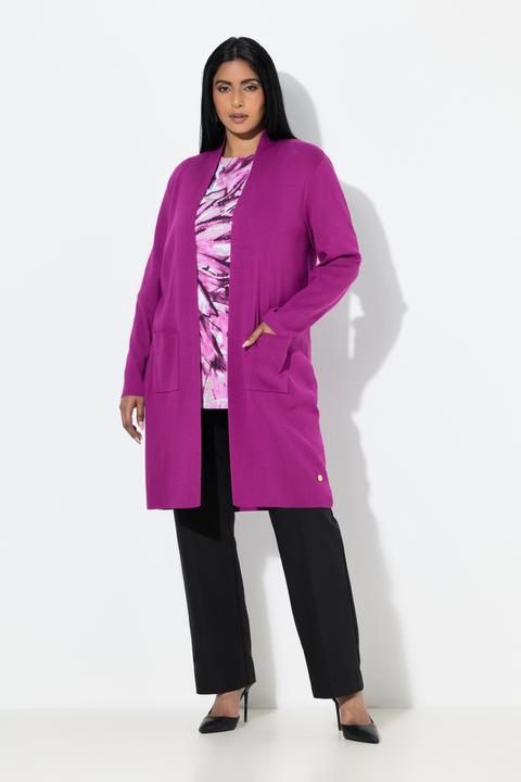 Produktbild Ulla Popken Strickjacke, lange, offene Form, weicher Feinstrick (58, 60)