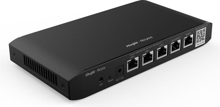 Actual product image Ruijie 5-Port Gigabit Cloud-Managed Router, 5 x 1GE service ports, support up to 2 WAN links, 100 concurren