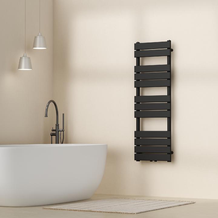 Produktbild Neu.Haus Handtuchheizkörper Voss Schwarz 120x40cm Lamellen