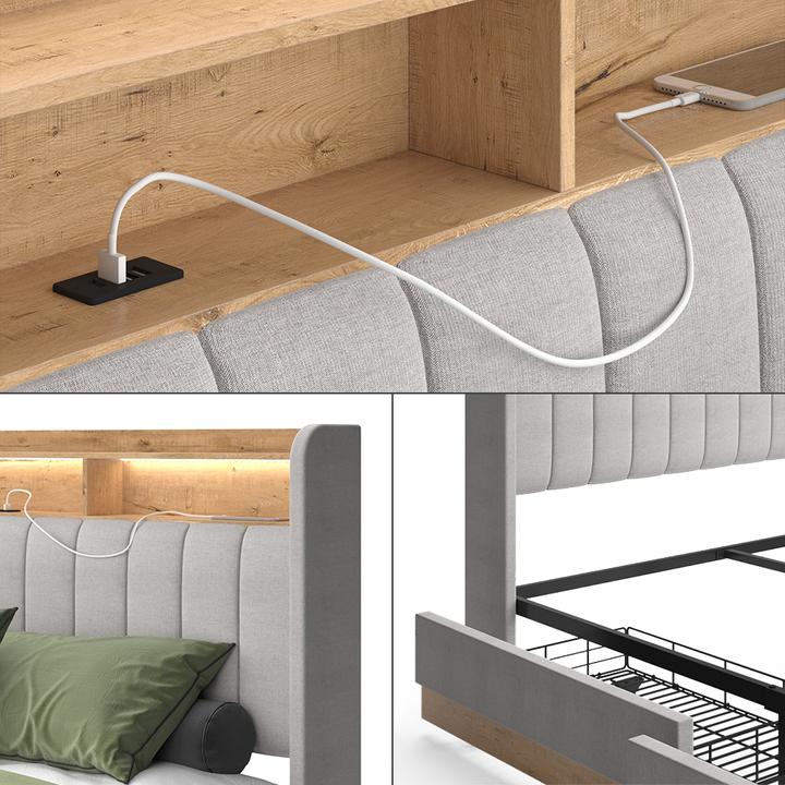 Immagine prodotto VitaliSpa Nura con 4 cassetti (160 x 200 cm)