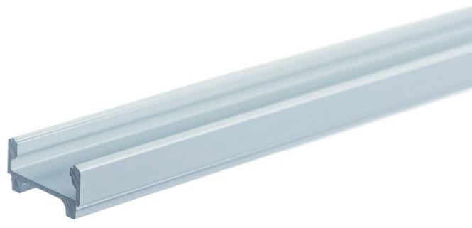 Rutec Licht Alu Profil Profi Flach 68408 H.12mm 3M eloxiert (300 cm, Indoor)