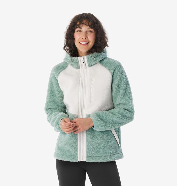 Image du produit Quechua Polaire de randonnée chaude femme, SH900 vert (XL)