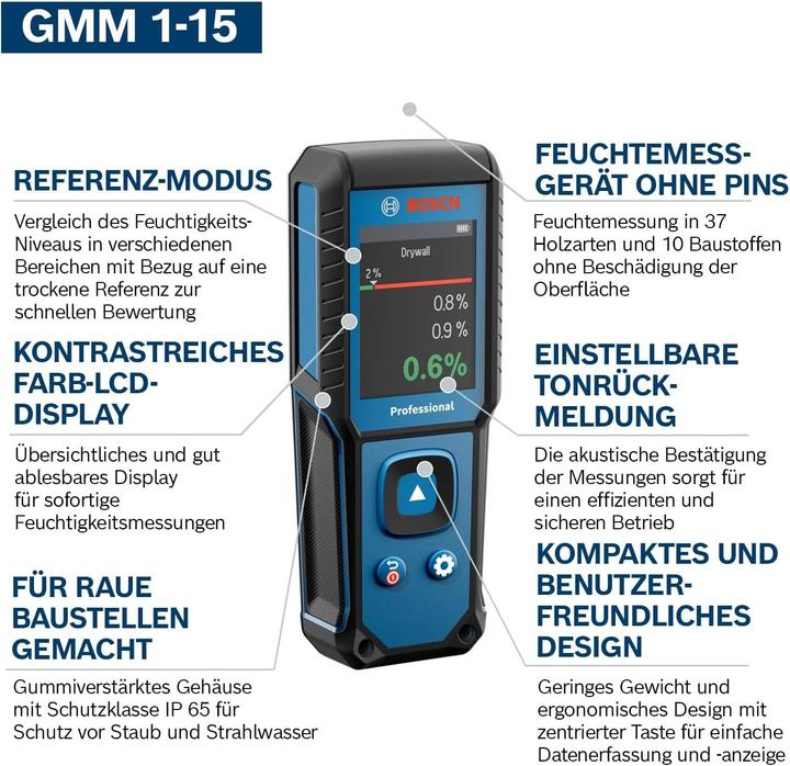 Actual product image Bosch Professional Feuchtemessgerät GMM 1-15