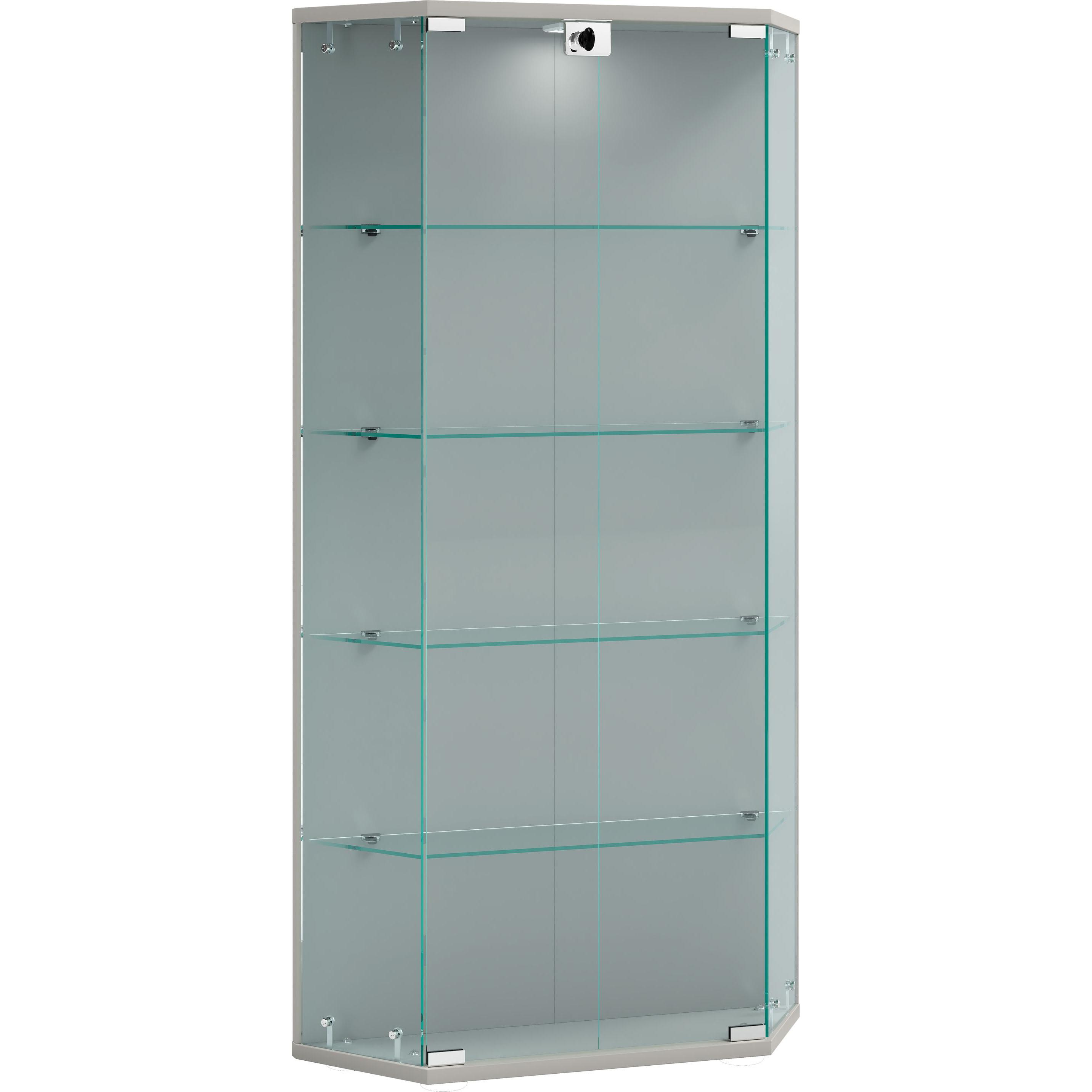 VCM, Vitrine + Buffetschrank, Wandvitrine Glasvitrine Benila L (83 x 17 x 114 cm)