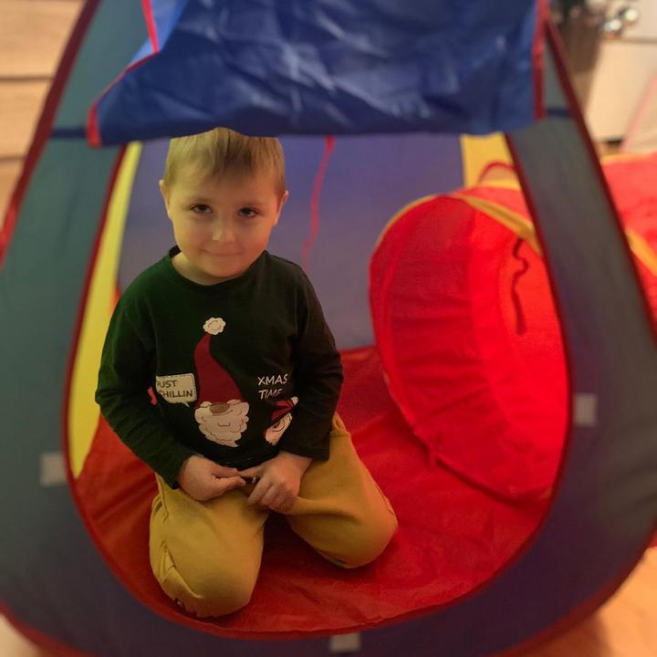 Immagine prodotto Kruzzel Tenda da gioco per bambini pop-up a 3 pezzi con tunnel