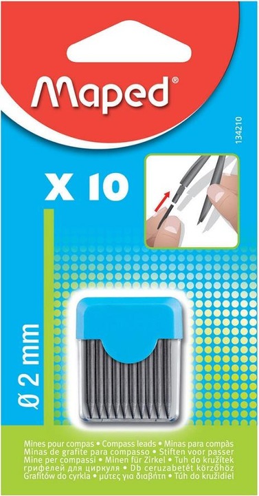 Produktbild Maped Ersatz-Bleiminen (Zirkelmine, Graphit, 2 mm)