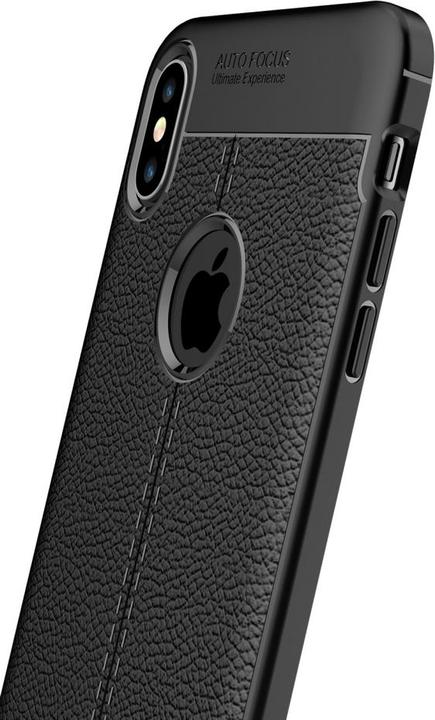 Produktbild Screenguard Apple iPhone XS Max Hülle Leather Design TPU Cover (Apple iPhone XS Max)