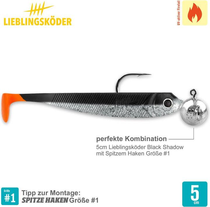 Produktbild Lieblingsköder Black Shadow (5 cm)