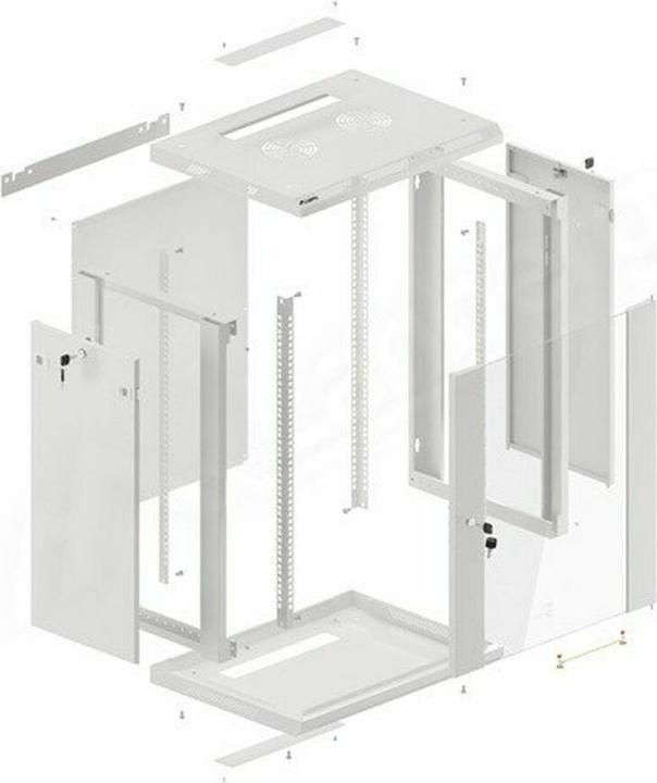 Actual product image Lanberg WF01-6415-10S Rack 15U Wall Mounted Shelf (15 RU, 19 inch rack)