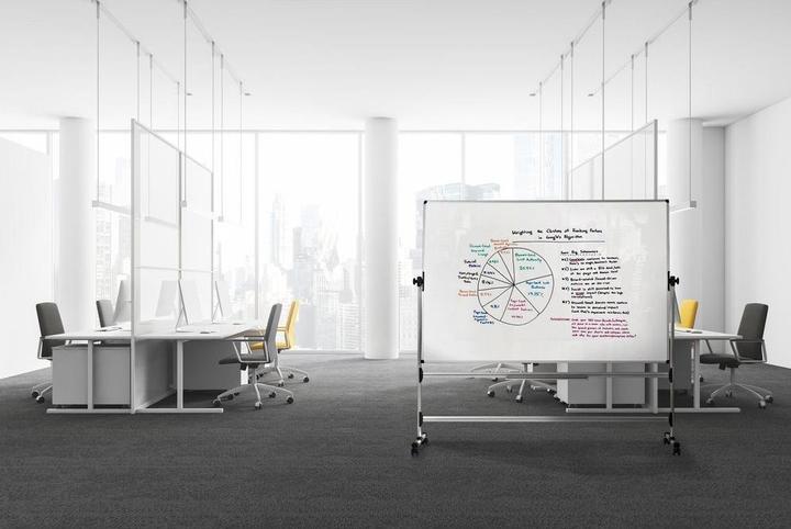 Produktbild Bi-Office Whiteboard auf Rollen (120 x 150 cm)