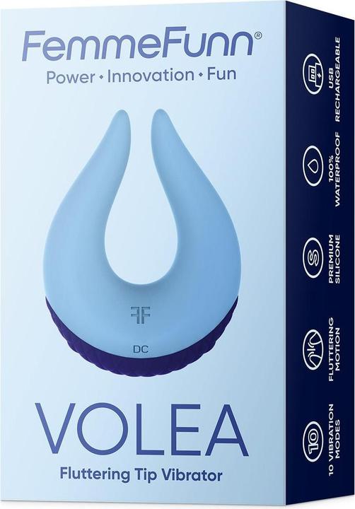 Actual product image Femme Funn Volea - Fluttering Tips Discreet Vibrator for Women to Feel Butterflies from Head to Curl