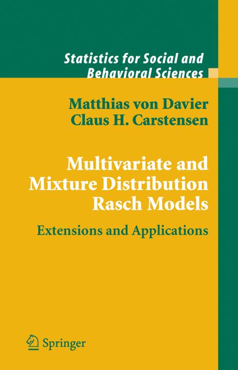 Energie-Label Multivariate and Mixture Distribution Rasch Models (Englisch, Claus H. Carstensen, Matthias Davier, 2010)