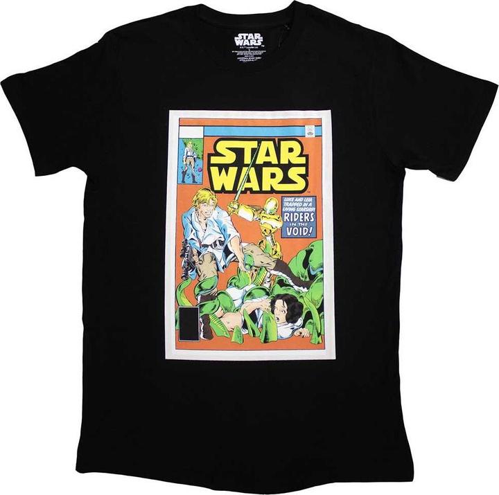Immagine prodotto Star Wars Maglietta unisex per adulti con copertina a fumetti di Luke e Leia (M)