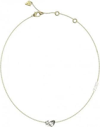 Guess Gold-Plated Women's Necklace With Crystals Wonderlights Jubn04413jwygt/U