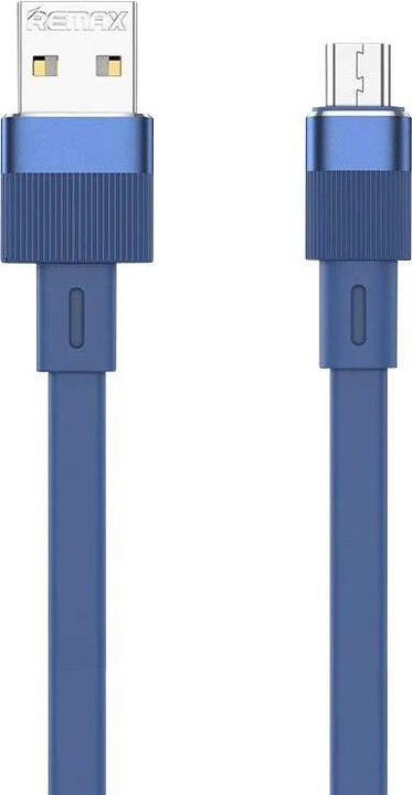 Produktbild Remax Cable USB-micro USB Flushing, RC-C001, 1m, (blue) (1 m)