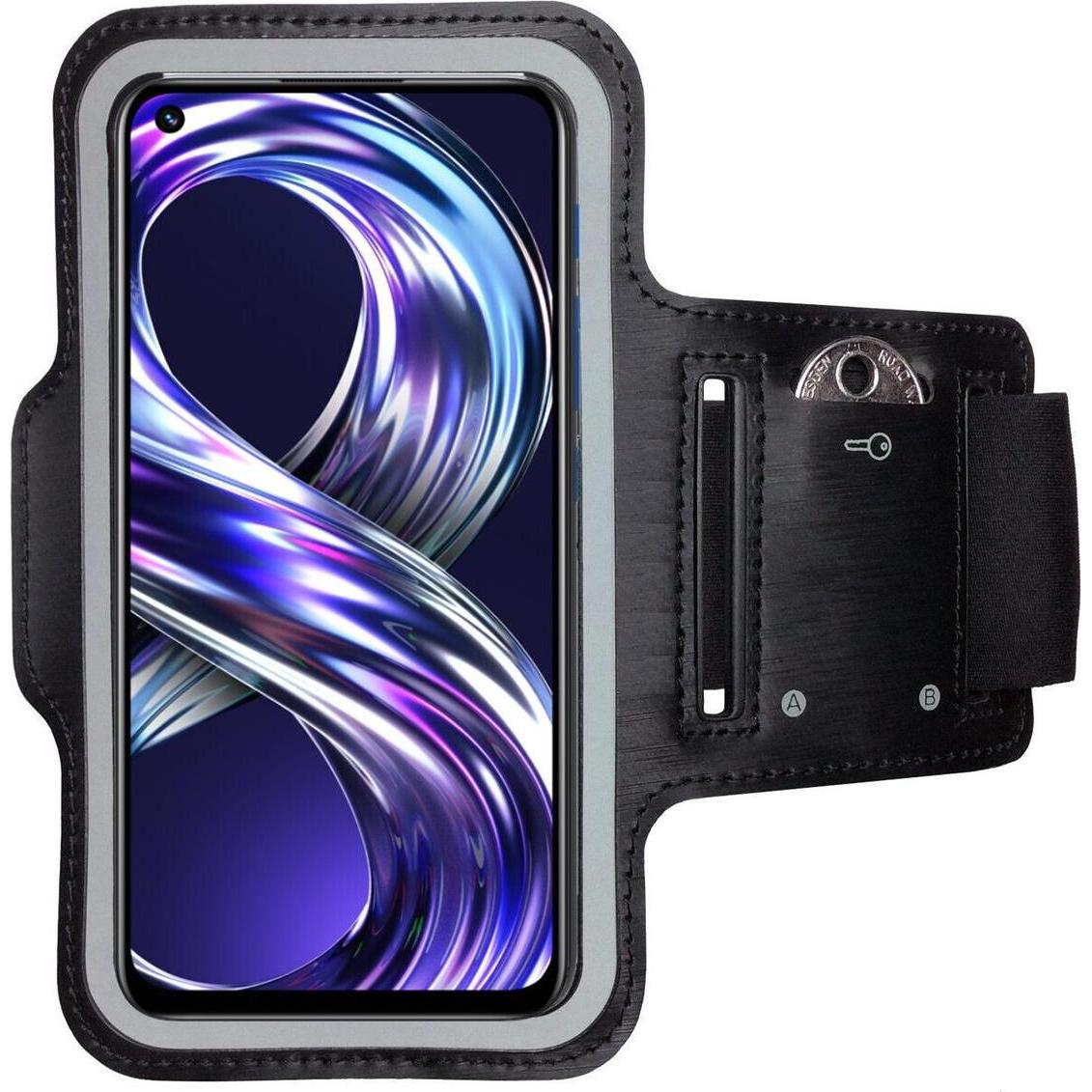 Thumbnail - CoverKingz Sportarmband für Realme 8, Smartphone Sportarmband, Schwarz