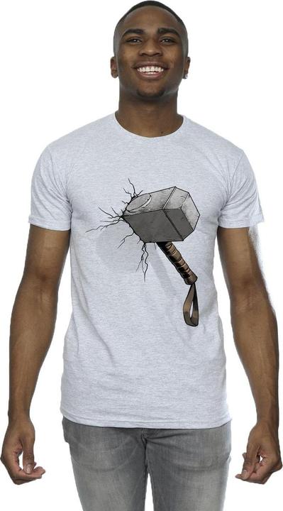Immagine prodotto Marvel Thor Hammer Crack Maglietta Uomo (S)