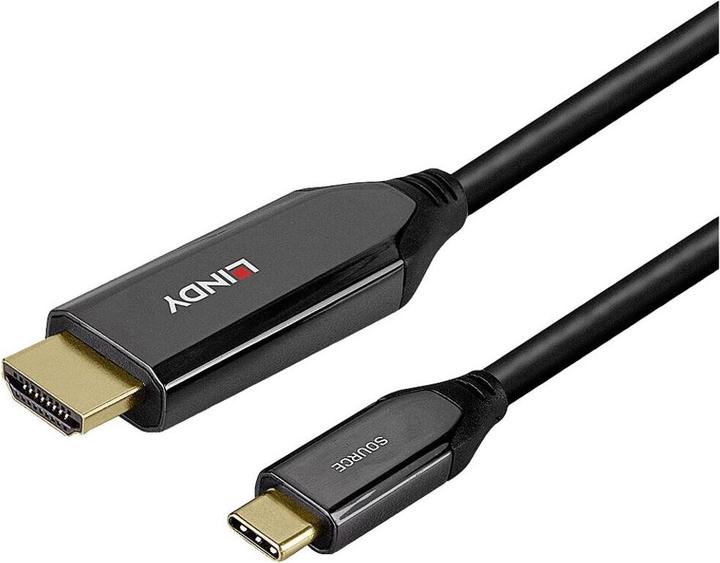 Image du produit Lindy Câble adaptateur USB Type C vers HDMI 8K60 de 1m Pour connecter un écran HDMI 8K au port USB Type C. (1 m)