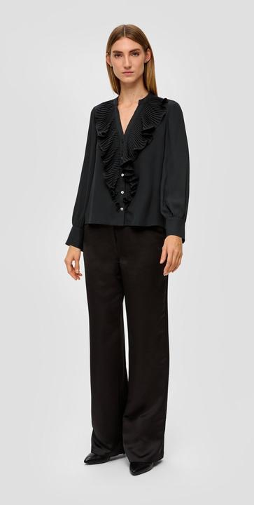 Immagine prodotto s.Oliver Bluse Crêpe-Bluse mit plissierten Volants (38)