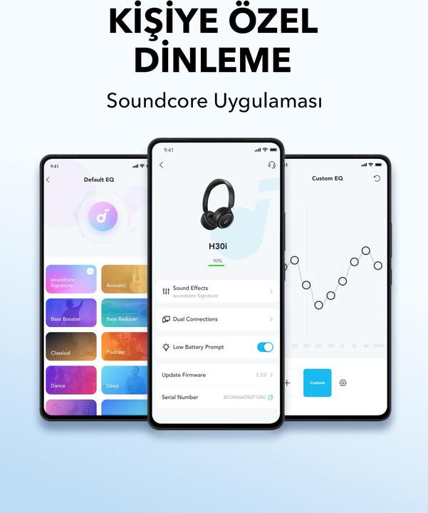 Productafbeelding soundcore H30i (Geen ruisonderdrukking, 70 h, Bedraad, Draadloze)