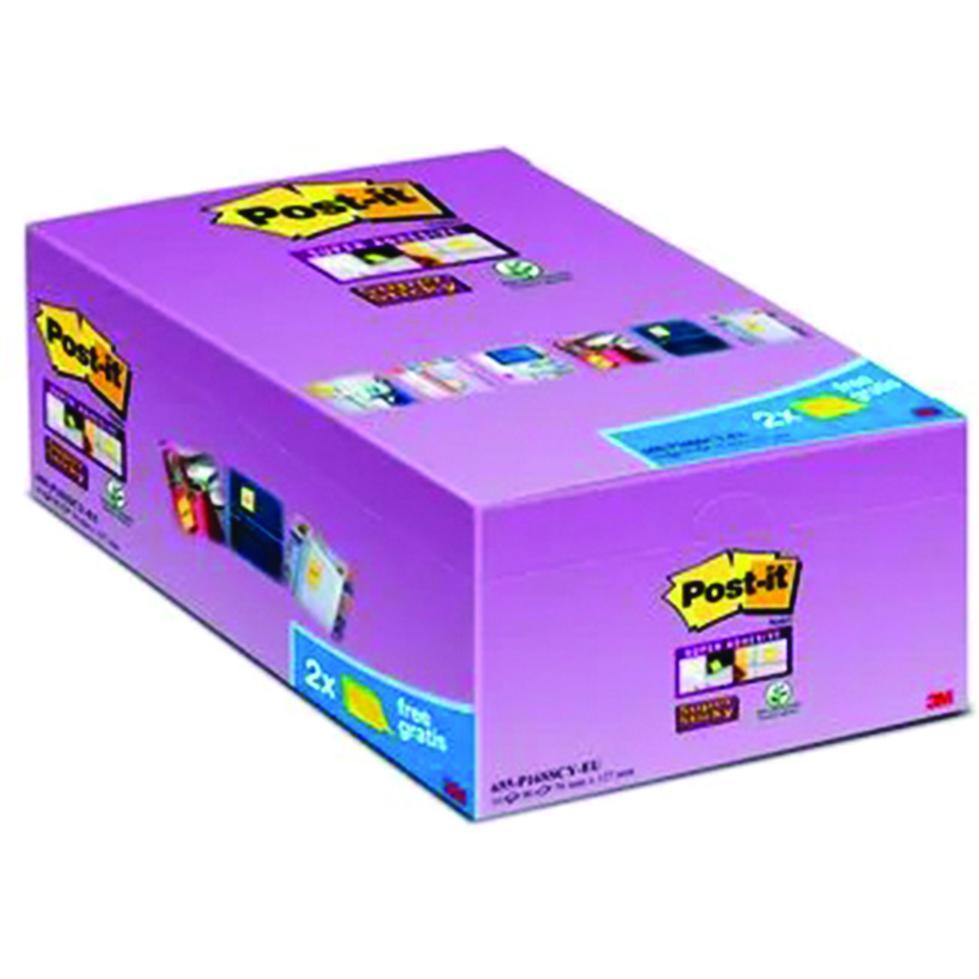Post-it, Haftnotiz, Super Sticky (127 x 76 mm)