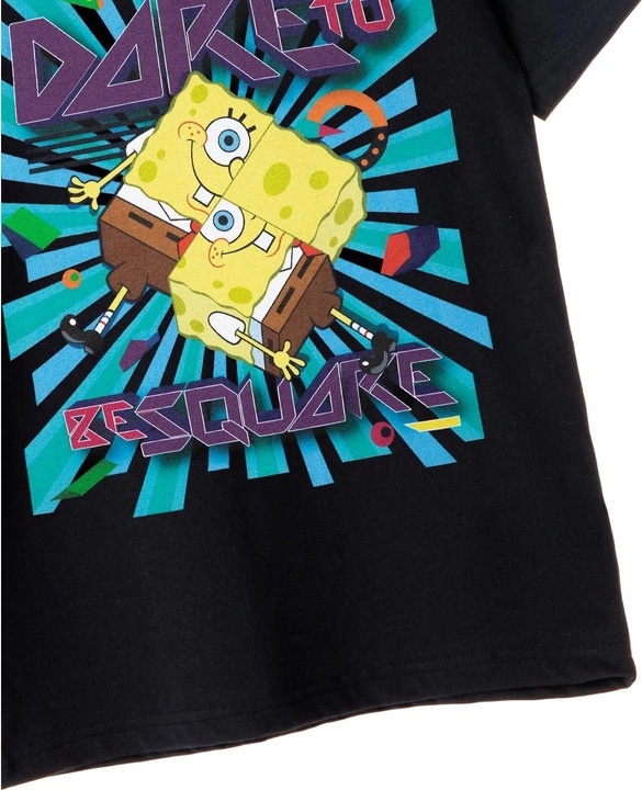 Actual product image Spongebob Squarepants Boys Dare To Be Square T-Shirt (104)