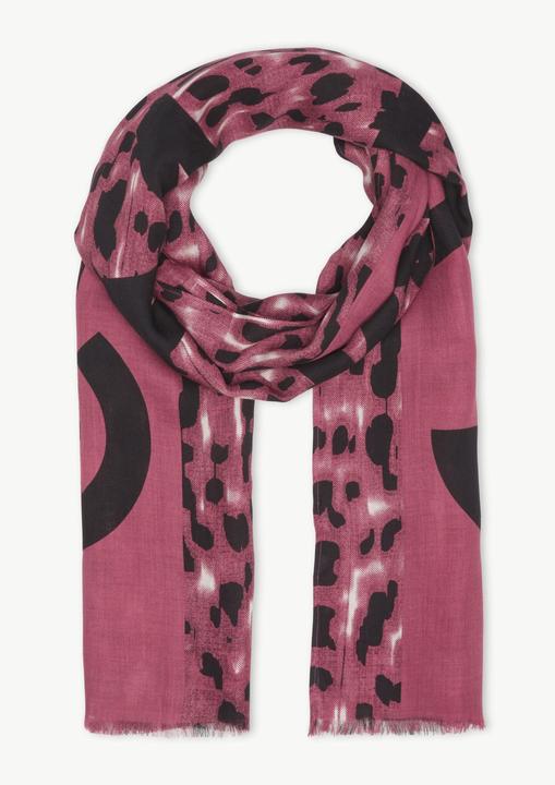 Immagine prodotto Comma Tuch Schal mit abstraktem Muster und Fransen