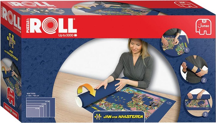 Produktbild JAN van Haasteren - Puzzel & Rol - Puzzelmat - Tot 3000 stukjes (3000 Teile)
