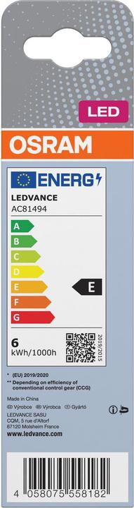 Energy Label Osram Dulux (G24d-1, 6 W, 660 lm, 1 x, E)